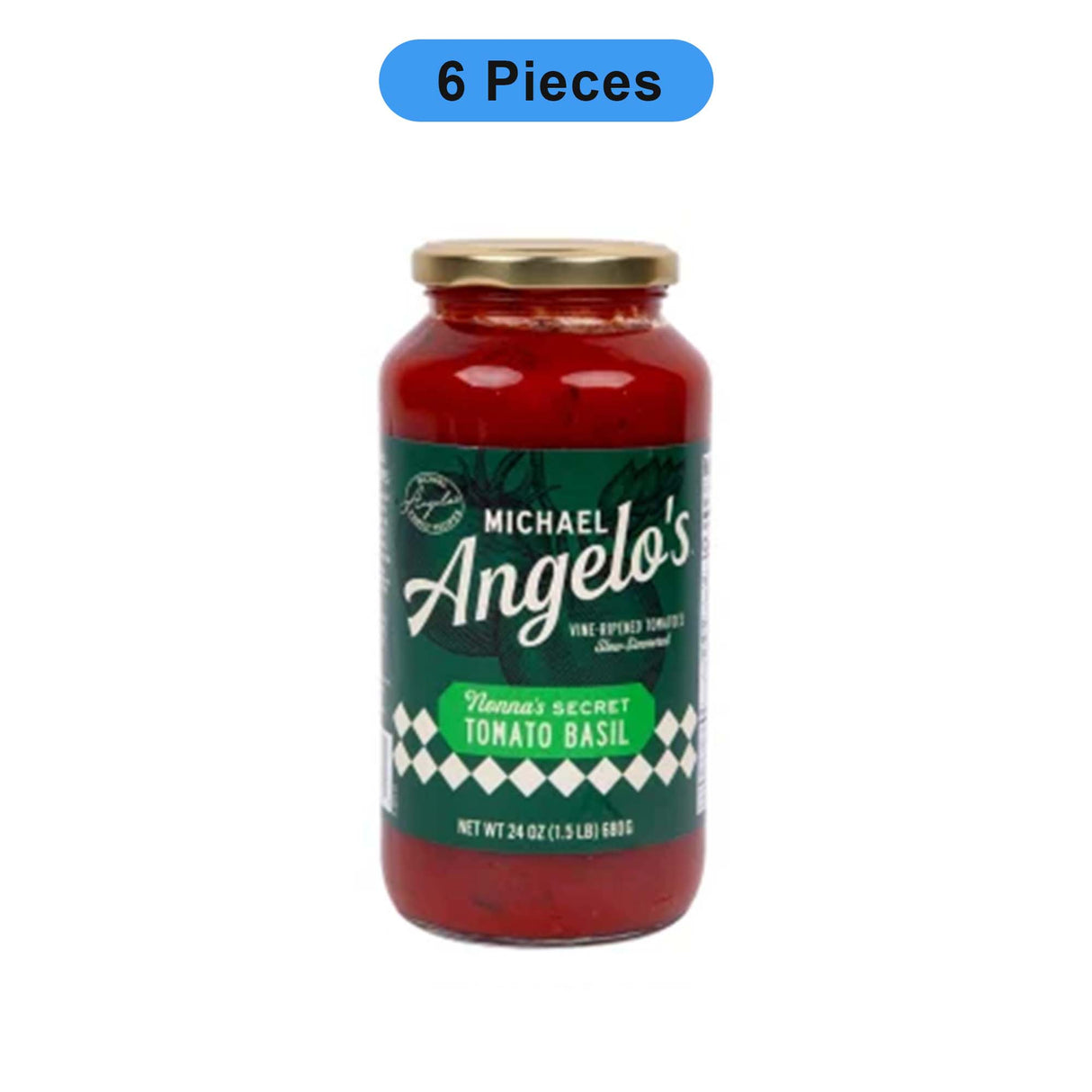 MICHAEL ANGELO'S SECRET TOMATO BASIL SAUCE 24 OZ JAR