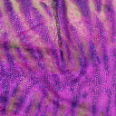 Polyester Spandex Disco Cobra Fabric 60" Foil Animal Print