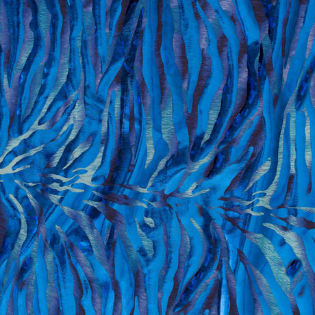 Polyester Spandex Zebra Hologram Fabric