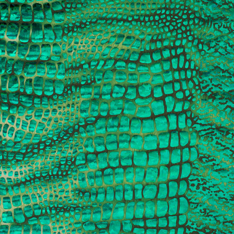 Polyester Spandex Hologram Fabric Disco Snake 60"