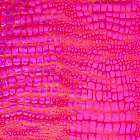 Polyester Spandex Hologram Fabric Disco Snake 60"
