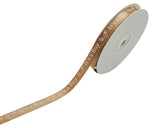 3/8"x 25 yards Tan It's a Boy Baby Shower Printed Satin Gift Ribbon - Pack of 15 Rolls