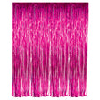 Fuchsia Foil Fringe Curtain 36x96