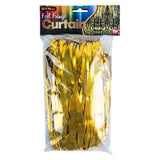 Gold Foil Fringe Curtain 36" x 96"