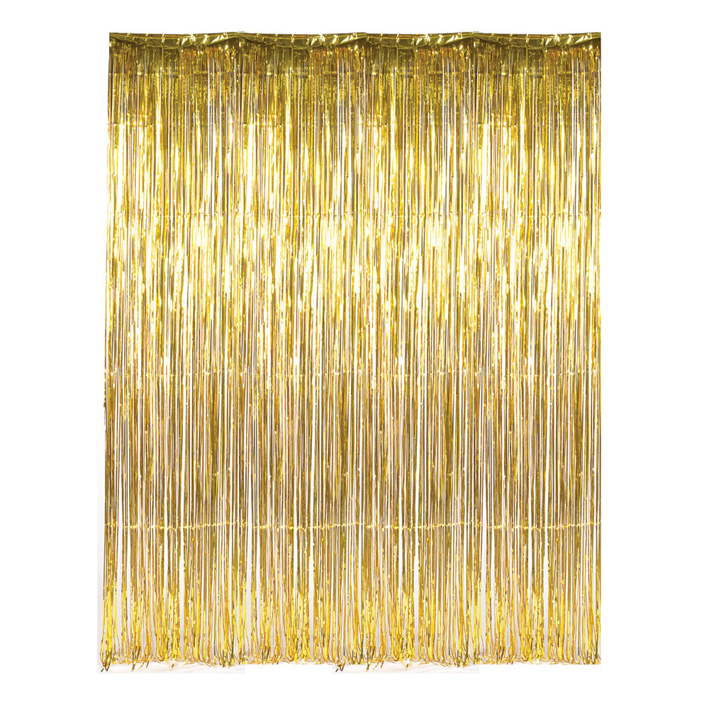 Gold Foil Fringe Curtain 36" x 96"
