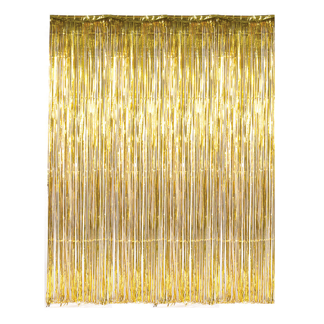 Gold Foil Fringe Curtain 36" x 96"