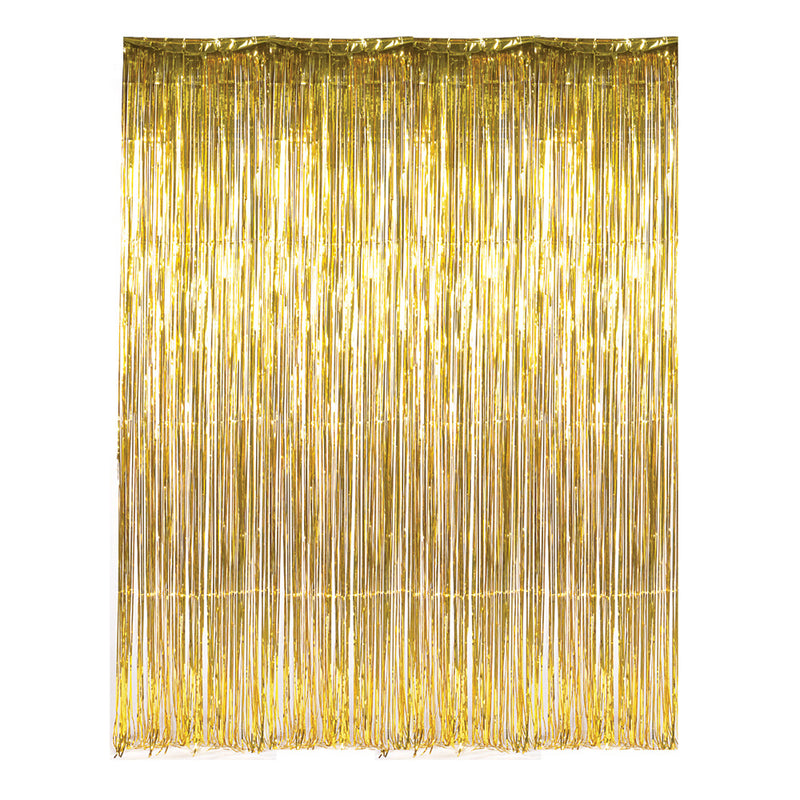 Gold Foil Fringe Curtain 36" x 96"