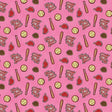 Cotton Print Pink Patch Perfect Baseball Fabric 43/44"