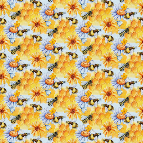 Cotton Wideback Fabric Sweet As Can Bee 118"