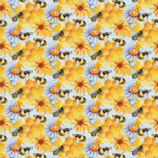 Cotton Wideback Fabric Sweet As Can Bee 118"