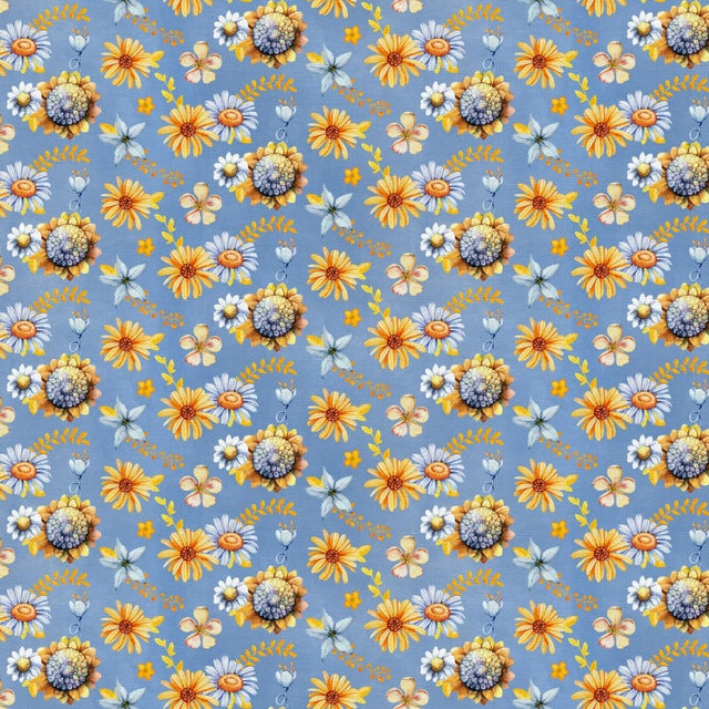 Cotton Wideback Fabric Sweet Florals Sweet As Can Bee 118"