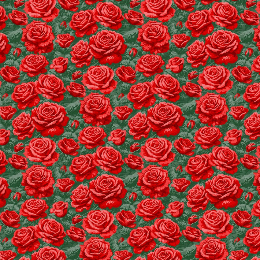Cotton Wideback Rose Print Fabric 118"