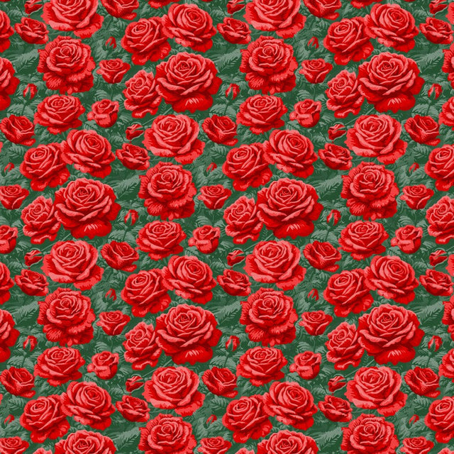 Cotton Wideback Rose Print Fabric 118"