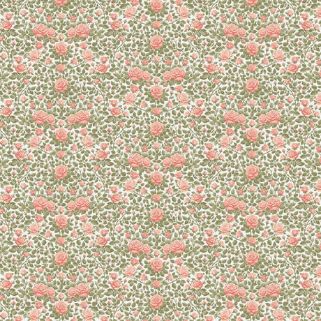 Cotton Fabric Roses Are Red Rose Trellis Wideback 118"