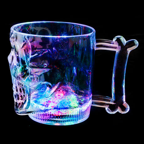 Light-Up Skull Glass 16 oz
