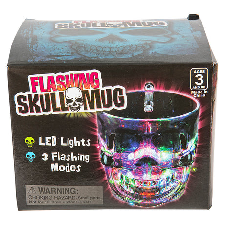 Light-Up Skull Glass 16 oz