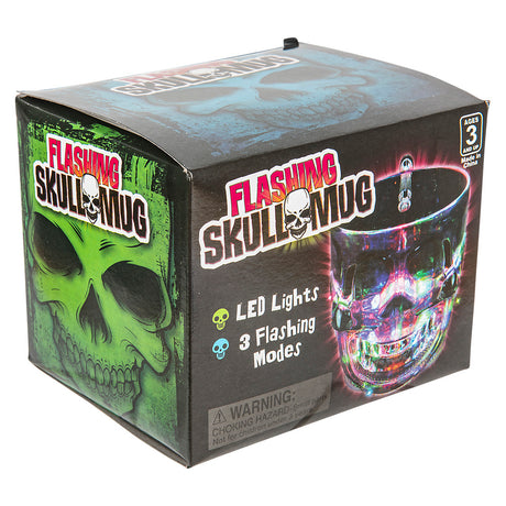 Light-Up Skull Glass 16 oz