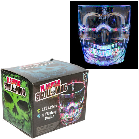 Light-Up Skull Glass 16 oz