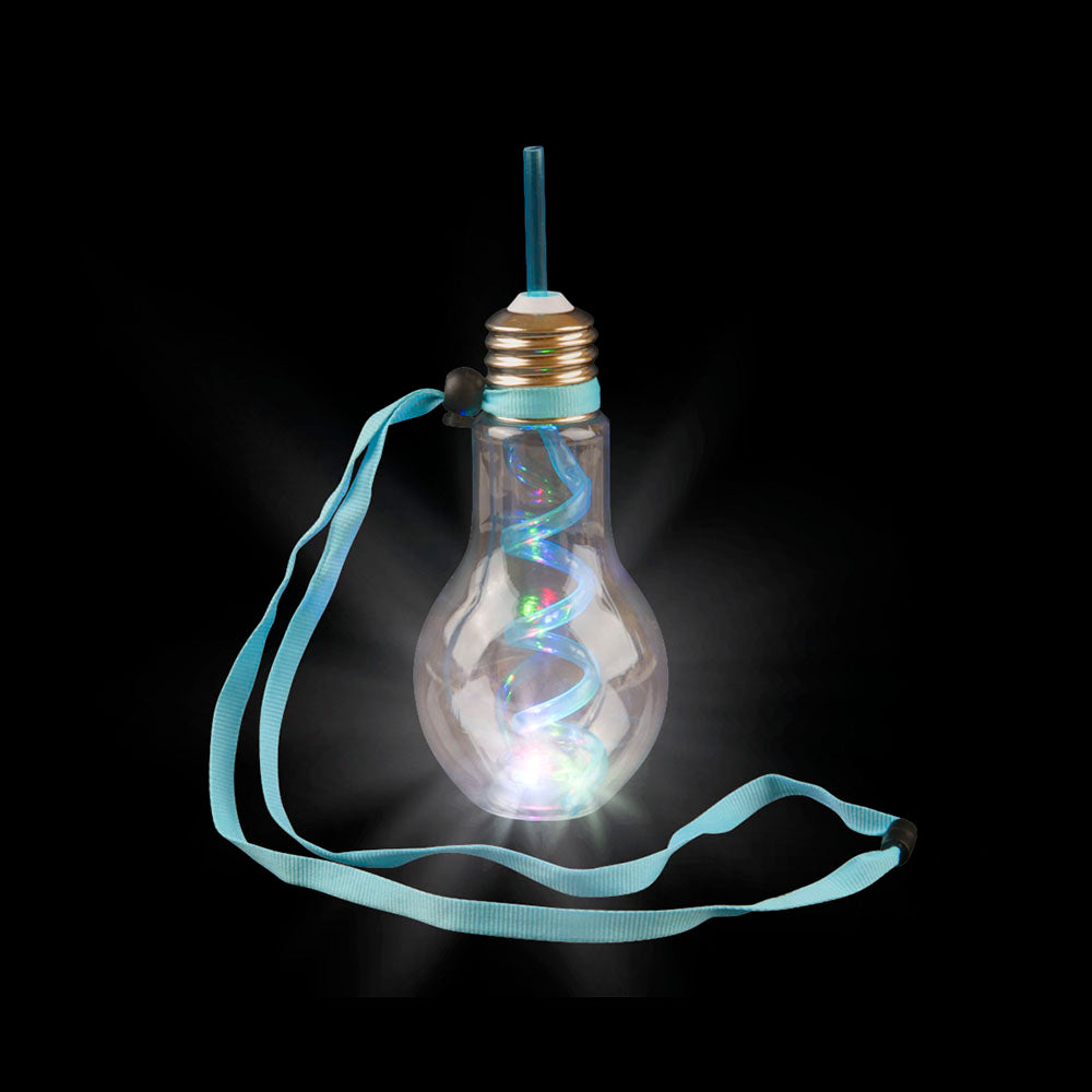 Flashing Light Bulb Cup With Lanyard