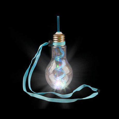 Flashing Light Bulb Cup With Lanyard