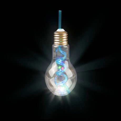 Flashing Light Bulb Cup With Lanyard