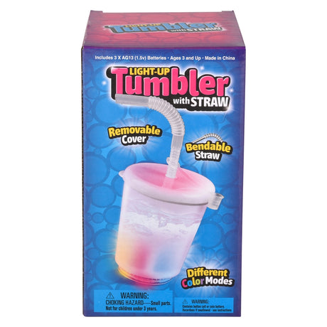 Light-Up Tumbler With Straw (12oz)