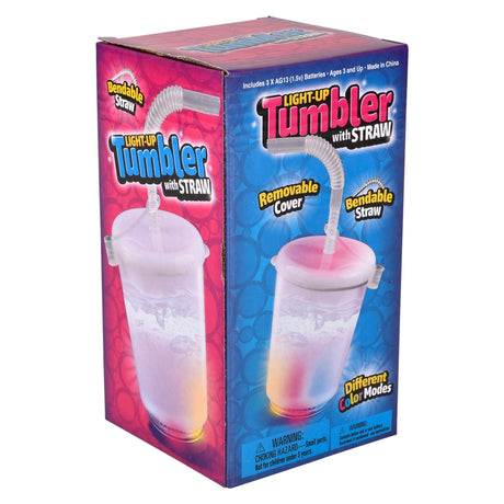 Light-Up Tumbler With Straw (12oz)