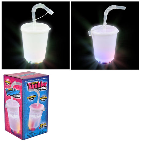 Light-Up Tumbler With Straw (12oz)