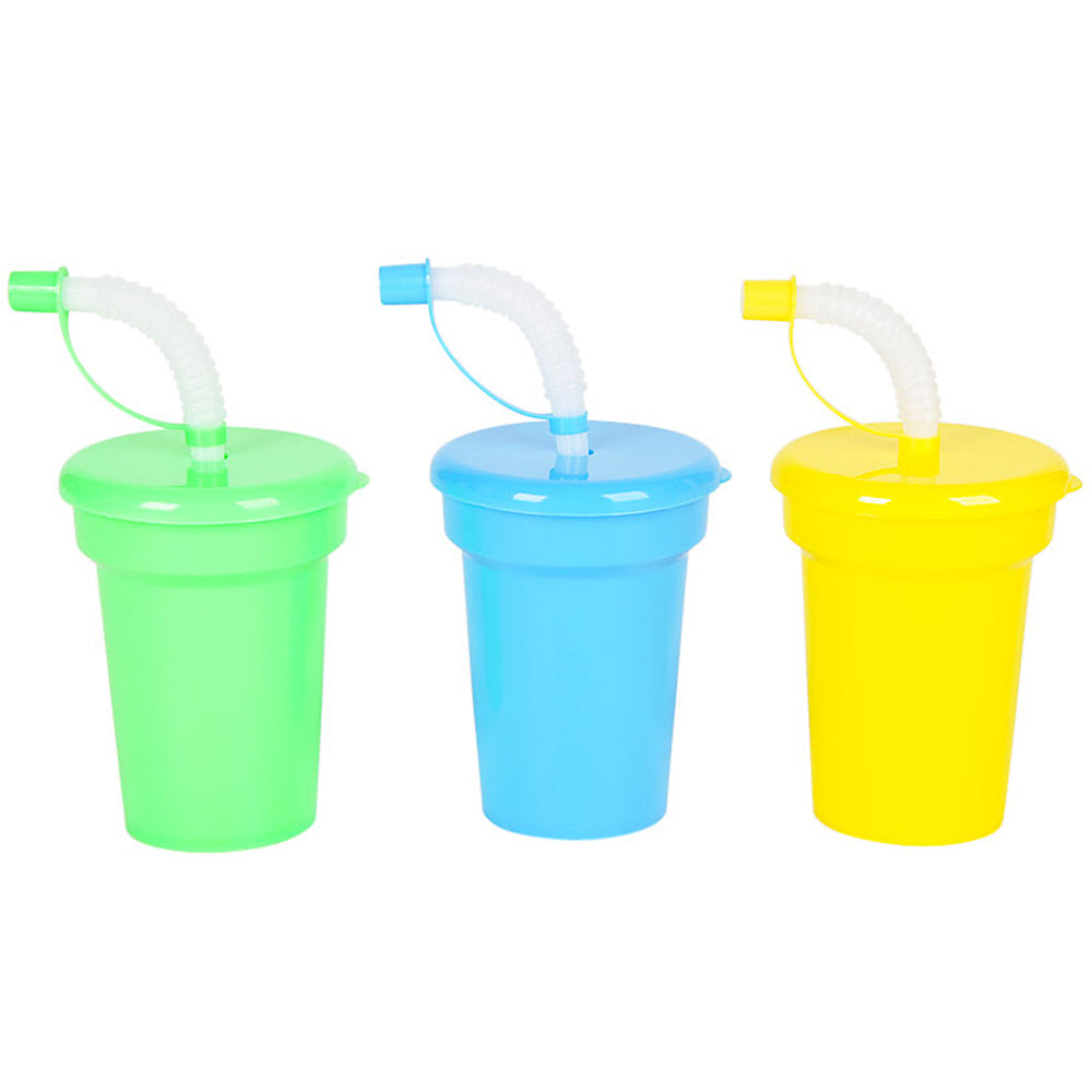 Neon Sipper Cups 6 oz (1 DZ)