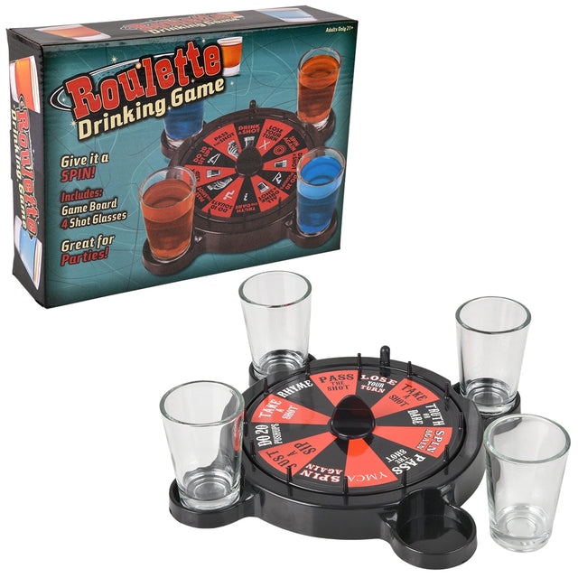 Spinning Drinking Game 6.5" Set