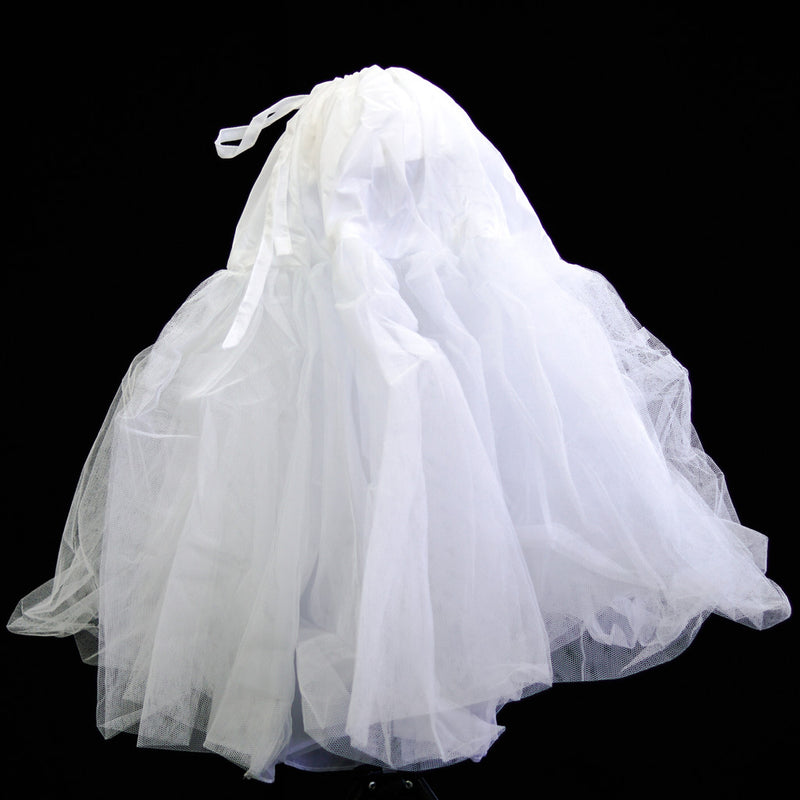 White Tulle Petticoat 25 Inch Flower Girl Hoopless Crinoline