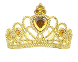Gold Jeweled Tiara Party Favor - Pack of 12 Plastic Crowns