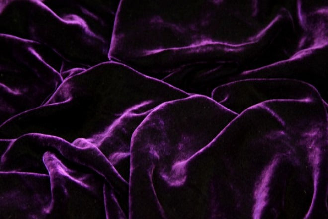 Premium Silk Rayon Velvet Fabric - Azalea, 45" Width (1 Yard)