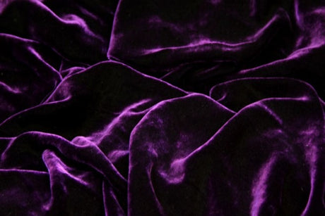 Premium Silk Rayon Velvet Fabric - Azalea, 45" Width (1 Yard)