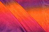 Rainbow Charmeuse Satin Fabric - Multi Color Ombre, 58/60" Width (1 Yard)