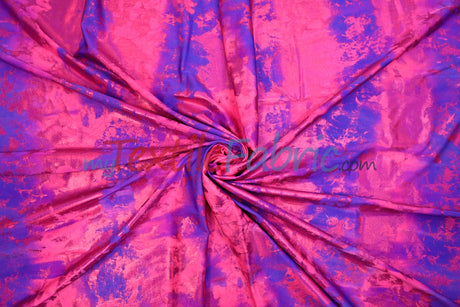 Tie Dye Hologram Spandex Fabric - Vibrant Multicolor Tie Dye, 58/60" Width (1 Yard)