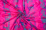 Tie Dye Hologram Spandex Fabric - Vibrant Multicolor Tie Dye, 58/60" Width (1 Yard)