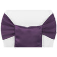 (12 Pack ) Purple Bridal Satin Sash