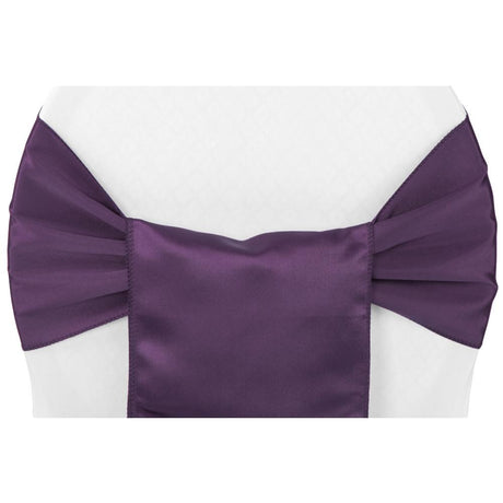 (12 Pack ) Purple Bridal Satin Sash