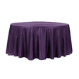 132″ Purple Crinkle Crushed Taffeta Round Tablecloth