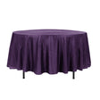 108″ Purple Crinkle Crushed Taffeta Round Tablecloth