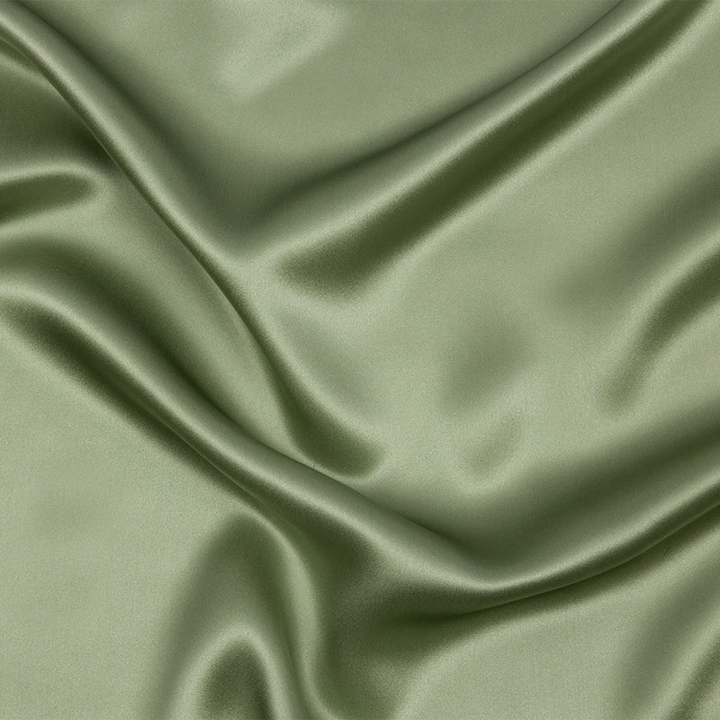 Silk Charmeuse 44" - Oil Green - Premium Collection