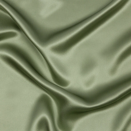 Silk Charmeuse 44" - Oil Green - Premium Collection