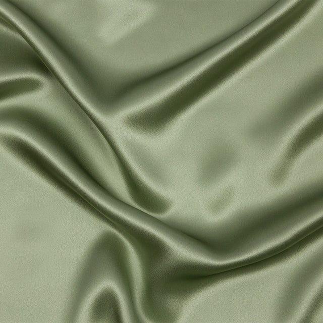 Silk Charmeuse 44" - Oil Green - Premium Collection
