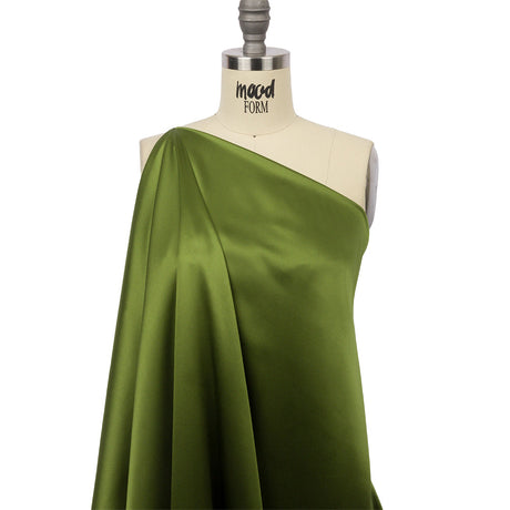 Silk Charmeuse 44" - Pesto Green - Premium Collection
