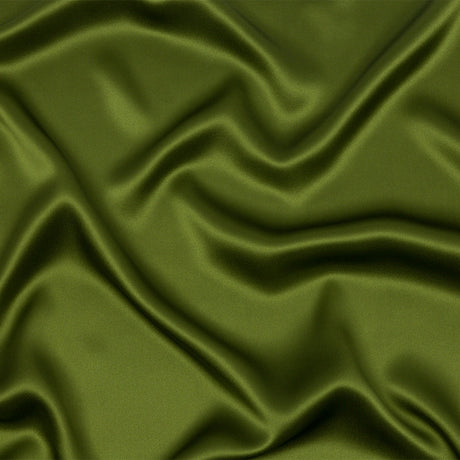 Silk Charmeuse 44" - Pesto Green - Premium Collection