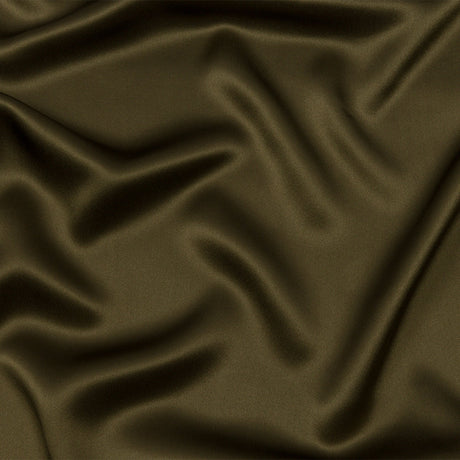 Silk Charmeuse 44" - Olive Green - Premium Collection
