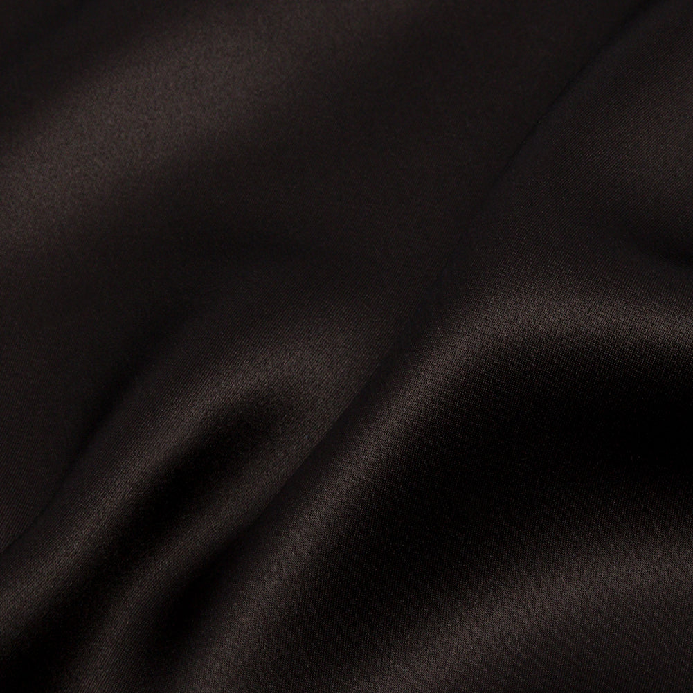 Silk Charmeuse 44" - Deep Charcoal - Premium Collection