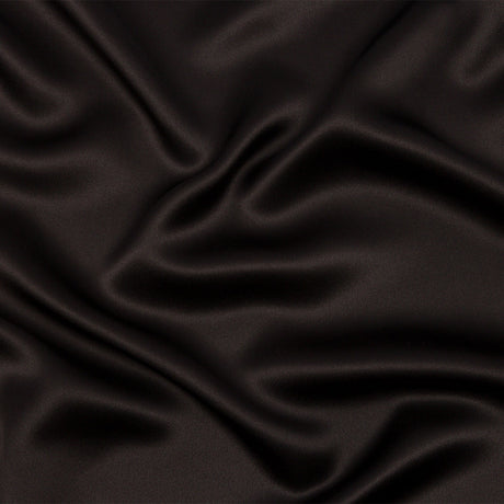 Silk Charmeuse 44" - Deep Charcoal - Premium Collection