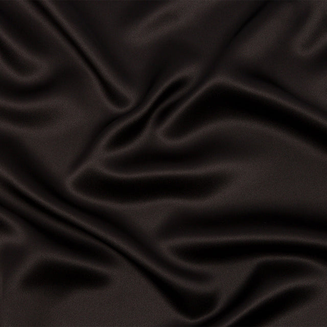 Silk Charmeuse 44" - Deep Charcoal - Premium Collection